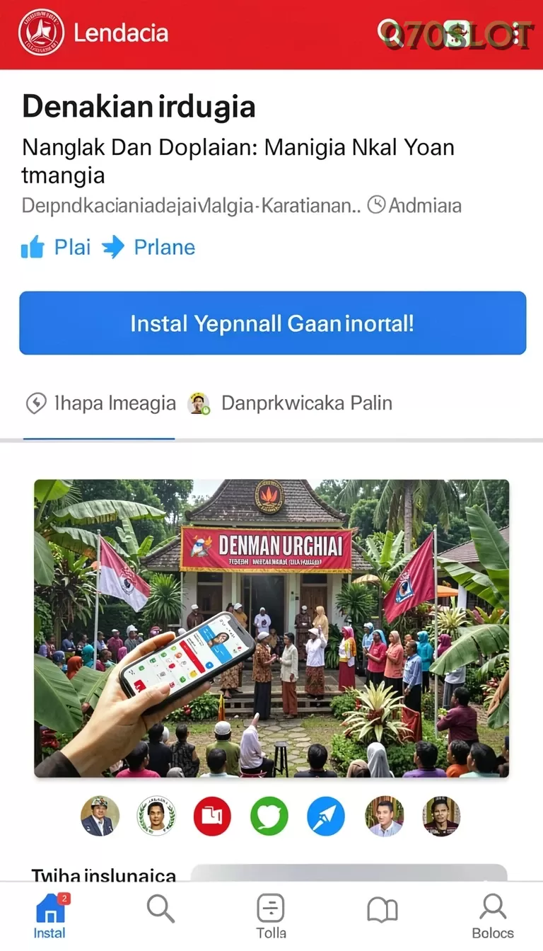 Cuplikan layar MARIMA77 — aktivitas